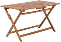 Beliani - Gartentisch Braun Akazienholz 140x75 Cm Terrasse Outdoor