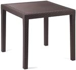 Mojawo - Gartentisch King Eckig Mokka 79x79x72cm-mkin028ma