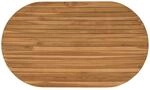 Vidaxl Table Top 120 X 70 X 3.5 Cm Oval Solid Teak Wood Natural
