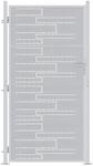 Gartentor 85 X 196 Cm Edelstahl Silber Abschlie&szlig;bar Vidaxl