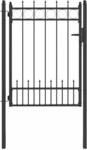 Vidaxl Fence Gate Horst Steel Black Lockable