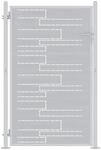 Vidaxl Garden Gate 85 X 120 Cm Stainless Steel Silver Lockable