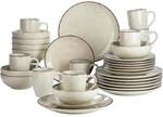 Tafelservice Set F&uuml;r 8 Personen, 32-teiliges Kombiservice Aus Steingut, Vintage