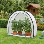 Tomatengew&auml;chshaus Aus Folie Larshasas 180x80x170 Cm Transparent [en.casa]