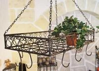 Dandibo - Topfh&auml;nger Cocina Pfannenh&auml;nger 65 Cm Deckenregal H&auml;ngeregal H&auml;nger