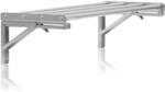 Mahlzeit Edelstahl Wandregal Stangendesign, 60 X 30 Cm, K&uuml;chenregal, Klappbar,