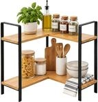 Relaxdays Arbeitsplatten-regal, 2 Ebenen, Hxbxt: 33 X 30 X 30 Cm, Kleines Eckregal,