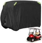 Golfwagen Abdeckung 210d Polyester Wetterfest Mit Rei&szlig;verschluss F&uuml;r 2 Sitzer