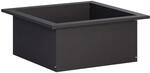 Feuerstellenring Schwarz 90 X 90 X 25 Cm Stahl Vidaxl