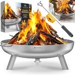 Kesser&reg; Feuerschale &Oslash; 60-80 Cm, 2,5 Mm Stahl - Feuerhaken, Legierter Stahl