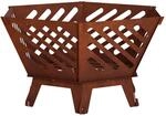 Feuerstelle Rostoptik 60 X 53 X 30 Cm Wetterfeststahl Vidaxl
