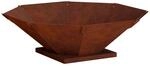 Feuerstelle Rostoptik 50 X 50 X 15,5 Cm Wetterfeststahl Vidaxl