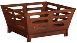 Feuerstelle Rostoptik 60 X 60 X 30 Cm Wetterfeststahl Vidaxl