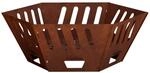 Feuerstelle Rostoptik 60 X 60 X 23 Cm Wetterfeststahl Vidaxl