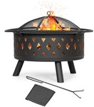 Avestar Runde Gartenfeuerstelle Mit Abdeckung, Wetterfest