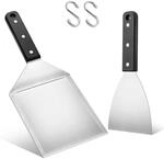 Grillspachtel Set Edelstahl Plancha Spachtel Bbq Geschenk M&auml;nner