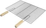 Ecd Germany Grillrost Edelstahl Eckig 60x40 Cm Mit Abnehmbaren Griffen, Stabiler