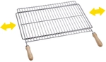 Ausziehbarer Barbecue-grill 50 X 40 Cm, Verzinkter Stahl