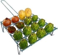 Edm Gem&uuml;segrill Chromiert 60x60 Cm Mehrfarbig