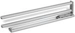 So-tech - 2er Pack - Handtuchhalter 2-armig Lang Aluminiumoptik Ausziehbar