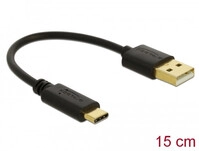 Delock Usb-kabel Usb-a Stecker, Usb-c&reg; Stecker 0.15 M Wei&szlig; 85355