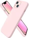 Silikon H&uuml;lle F&uuml;r Iphone 13 (6,1 Zoll) Ultra D&uuml;nn Fl&uuml;ssig Rosa Kreiderosa