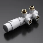 Doporro Design Anschlussventil F&uuml;r Heizk&ouml;rper Mit Thermostat Wei&szlig; Mittelanschluss