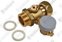 Vaillant Hahn, Wartungshahn Rechts 0020201899 Vc-inst. Set Kunststoff U.w.