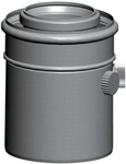 Wolf Anschluss-adapter Dn80/125 M. Me&szlig;stutzen, L:150mm, Wei&szlig; Steckbar, 2651488