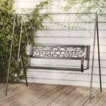 Vidaxl Gartenschaukel 125 Cm Stahl Und Kunststoff Schwarz