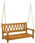 Gartenschaukelbank 2 -seater 110 X 56 X 58 Cm Massivholz Akazie Vidaxl