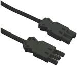 Verbindungsleitung Mit Stecker Und Ger&auml;tekupplung Gst18, 300 Mm, Schwarz