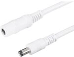 072098 Niedervolt-verl&auml;ngerungskabel Niedervolt-stecker - Niedervolt-buchse...