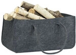 Kaminholztasche Aus Filz, Tragbarer Feuerholzkorb, Faltbarer Zeitungshalter Hxbxt: 25