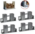 Baumarktplus - Holzstapelhilfe Stapelhilfe Holzstapelhalter Brennholz Kaminholzregal