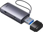Baseus Lite Series Adapter Sd/tf Usb Kartenleser Grau (wkqx060013)