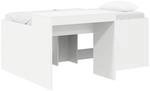 Hochbett Mit Schreibtisch F&uuml;r Kinder Wei&szlig; 80 X 160 Cm Vidaxl