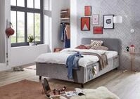 Meise M&ouml;bel Jugendbett Cosy 120x200 Cm Bettgestell Usb 4 Betttaschen 