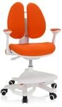 Kinderstuhl / Kinderschreibtischstuhl Kid Wing Mitwachsend Stoff Orange Hjh Office