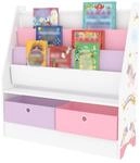 [en.casa] - Kinderregal Neda Einhorn-motiv Wei&szlig;/lila/rosa