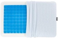 Kopfkissen Wei&szlig; Memory Foam Gel Klimafaser Aloe Vera Rechteckig 60 X 40 Cm