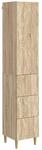 Vidaxl Cabinet Set 2 Pcs 33 X 34.5 X 90 Cm Engineered Wood Sonoma Oak