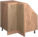 Dachschr&auml;genschrank Eckschrank Rion, Artisan-eiche/goldkraft Eiche, 75.6 X 81.6 Cm