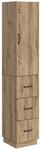 Vidaxl Cabinet Set 2 Pcs 33 X 34.5 X 87 Cm Engineered Wood Artisan Oak