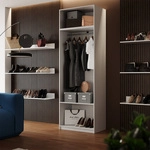 Kleiderschrank Elmo, Wei&szlig;, 80 X 50 Cm 2er Set, Vicco