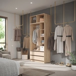 Kleiderschrank Elmo, Sonoma, 50 X 40 Cm 3er Set, Vicco