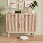 Sideboard Im Farmhouse-stil 100x35x80cm Mit 2 Schubladen Und T&uuml;r