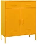 Lagerschrank Senfgelb 80x35x101,5 Cm Stahl - Vidaxl