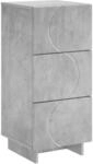 Sideboard Betongrau 33.5 X 34.5 X 75 Cm Holzwerkstoff Vidaxl
