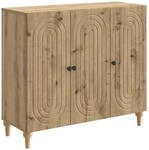 Vidaxl Sideboard Artisan Oak 89 X 34.5 X 80 Cm Engineered Wood
